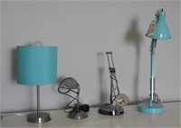 Lot #4722 - (4) Contemporary desk lamps: LED