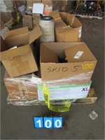 Skid of miscellaneous car parts