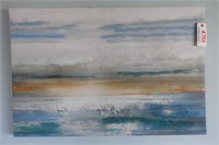 Lot #4768 - Ocean Scape style oil on canvas