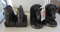 Lot #4794 - (2) Pairs of figural horse bookends