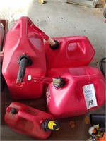 (4) gas cans
