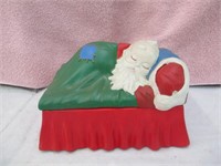 1953 Alberts Molds Inc Sleeping Santa Candy/