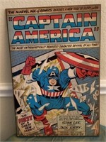 CAPTAIN AMERICA SIGN 19 X 13