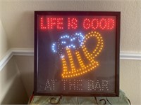 ELECTRIC BAR SIGN 18 X 18 WORKS