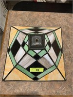 STAINED GLASS LAMP SHADE 14 X 14