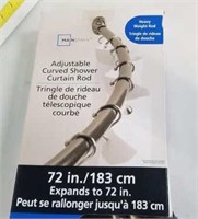 Mainstays 72" Adjustable Curved Shower Rod