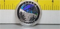 2004 Northern Lights Pure Silver $20 Coin  Issued