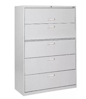 600 Series 5 Drawer Lateral File Dove Gry