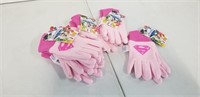 6 Pr Of Pink Superwoman Mini Gloves