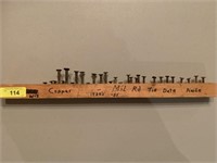 MILWAUKEE ROAD TIE DATE NAILS 1930-1951