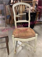Antique French chair (faint green paint)