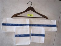 PULLMAN HANGER, AND TOWELS  1926, 1929, 1933