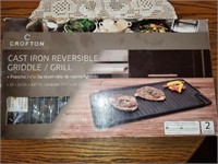 CROFTON CAST IRON GRIDDLE/GRILL IN BOX