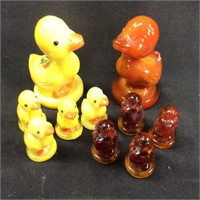 VTG. MOSSER GLASS DUCKS & DUCKLINGS