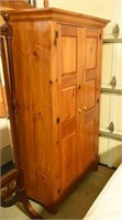 Pine Raised Panel 2 door armoire