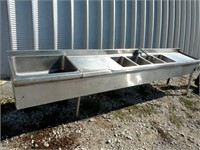 4 Compartment Stainless Steel Sink