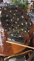 LARGE DECORATOR PLATE ON STAND