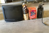 Sharp TV, Charcoal, Ice Melt, Yard Sprayer