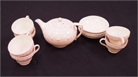 An English Queensware-style tea set by Wedgwood