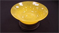 An art glass bowl in Peking glass style,