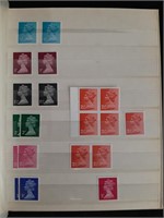 Great Britain Stamp Collection in stamp book