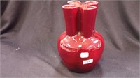 Rookwood pottery burgundy vase, 7 1/4" high
