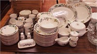 92 pieces of Woodhill china dinnerware: