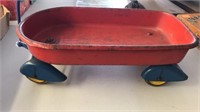 vintage mini red wagon toy