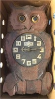 Vintage Hallock Owl Clock