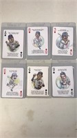 8 Baseball Playing cards as is
