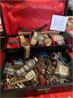 Box of Costume/Jewerly and watches