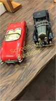 2 model cars all/mostly plastic