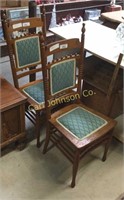 SET OF TWO ANTIQUE CHAIRS