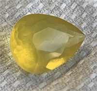 5.95ct Faceted Yellow Mexican Opal Gemstone