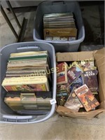 Classical record albums  western cowboy books and