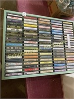 100 cassettes various artists includes case