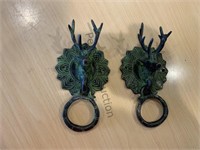 Deer Head Brass Hangers