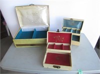 3 Vintage Jewelry Boxes