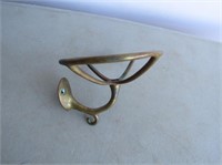 Late 1800's Brass Wall Mount soap Dish 5"