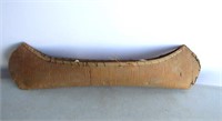 Nice Early Birch Bark Canoe 17"L