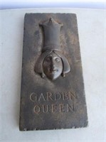 Cast Steel Garden Queen Plaque
