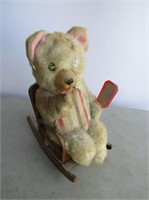 Antique Battery Operated Modern Toy Teddy Bear
