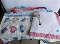 2 Small Quilts & 2 Wall Hangers