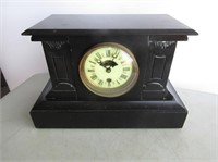 Antique Ebony Case Mantel Clock