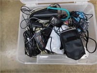 BOX LOT OF CHARGERS & OTHER ELECTRONICS