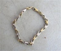 10k Gold  Bracelet 4.7g  71/2" L