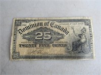 Dominion OF Canada 25 Cent Note
