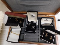 VALET BOX W TIE TACKS AND CUFF LINKS