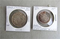 1942 & 1952-2002 Jubilee 50 Cent Coins