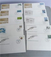 10 First Day Cover Stamps With Envelopes